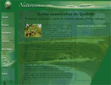 Tablet Screenshot of naturessence.qc.ca